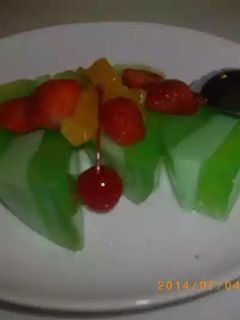 Foto resep puding kentang hijau