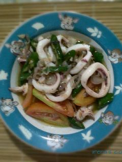 Foto resep cumi cabe hijau