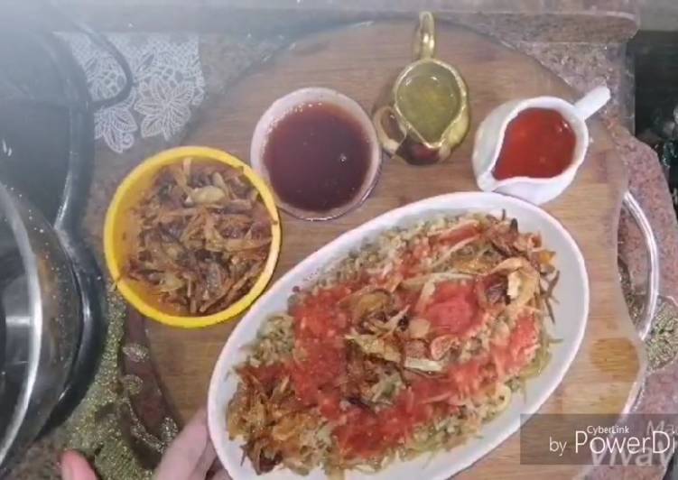 كشري الحله الواحده الخطير بطريقتي