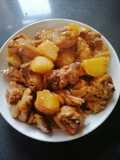 Stew Chicken in Potato