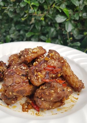 รูปของ ซี่โครงหมูซอสสุกี้ (ทำง่ายทำได้ทุกเพศทุกวัย)