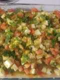 Pico de gallo con aguacate y queso blanco