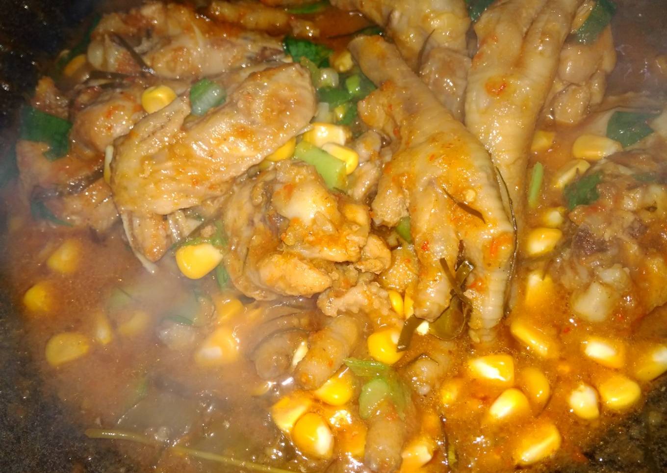 Seblak ceker ayam