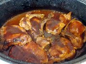 A picture of honey garlic barbecue sauce