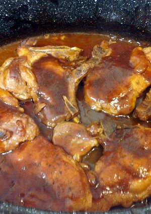 A picture of Bbq Pork chops.