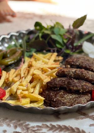 عکسی از دستور چپلى كباب افغانستان
