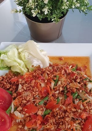 Foto resep Somtum resep asli thailand