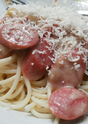 Foto resep Spagetty Carbonara Sosis