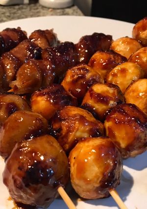 Foto resep Bakso ikan bakar madu teflon