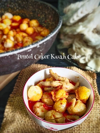 Langkah Gampang Membikin Resep Pentol Ceker Kuah Cabe yang Uenak Anti Ribet, Mantap Sekali