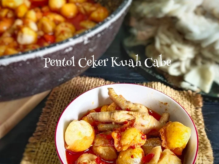 Langkah Gampang Membikin Resep Pentol Ceker Kuah Cabe yang Uenak Anti Ribet, Menggugah Selera