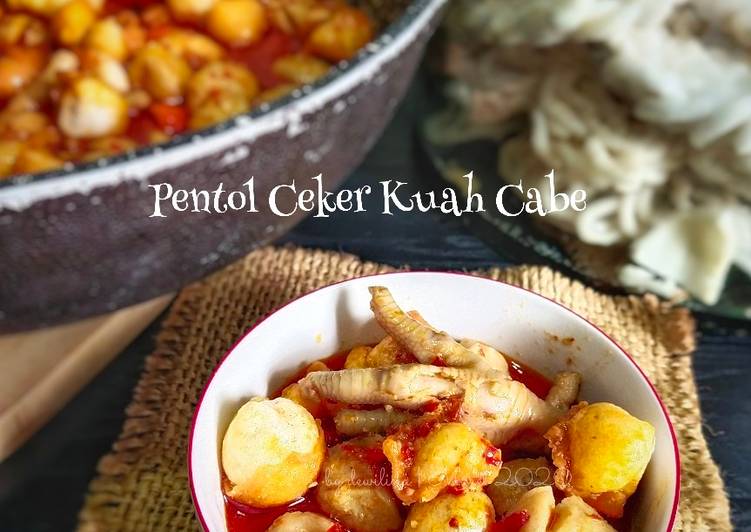 Pentol Ceker Kuah Cabe