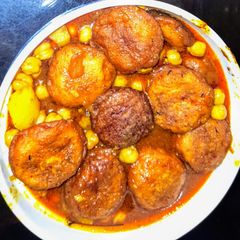 A picture of Chickpeas Chhana Curry.