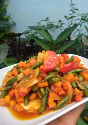 Foto resep Wortel Kacang Pedas Manis (Menu Diet)