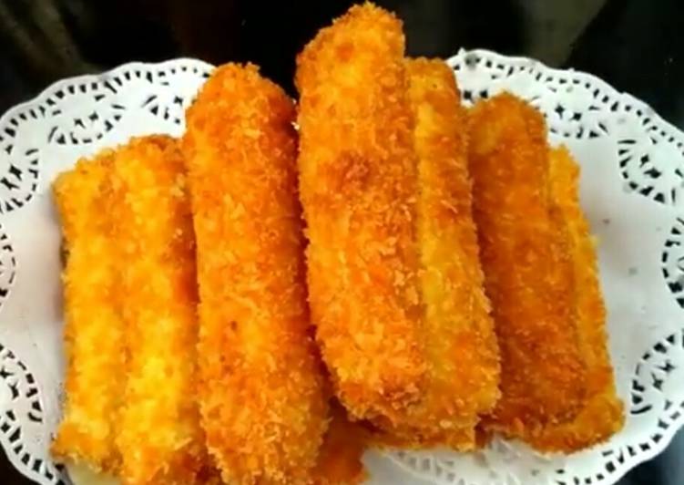 Roti mozzarella goreng