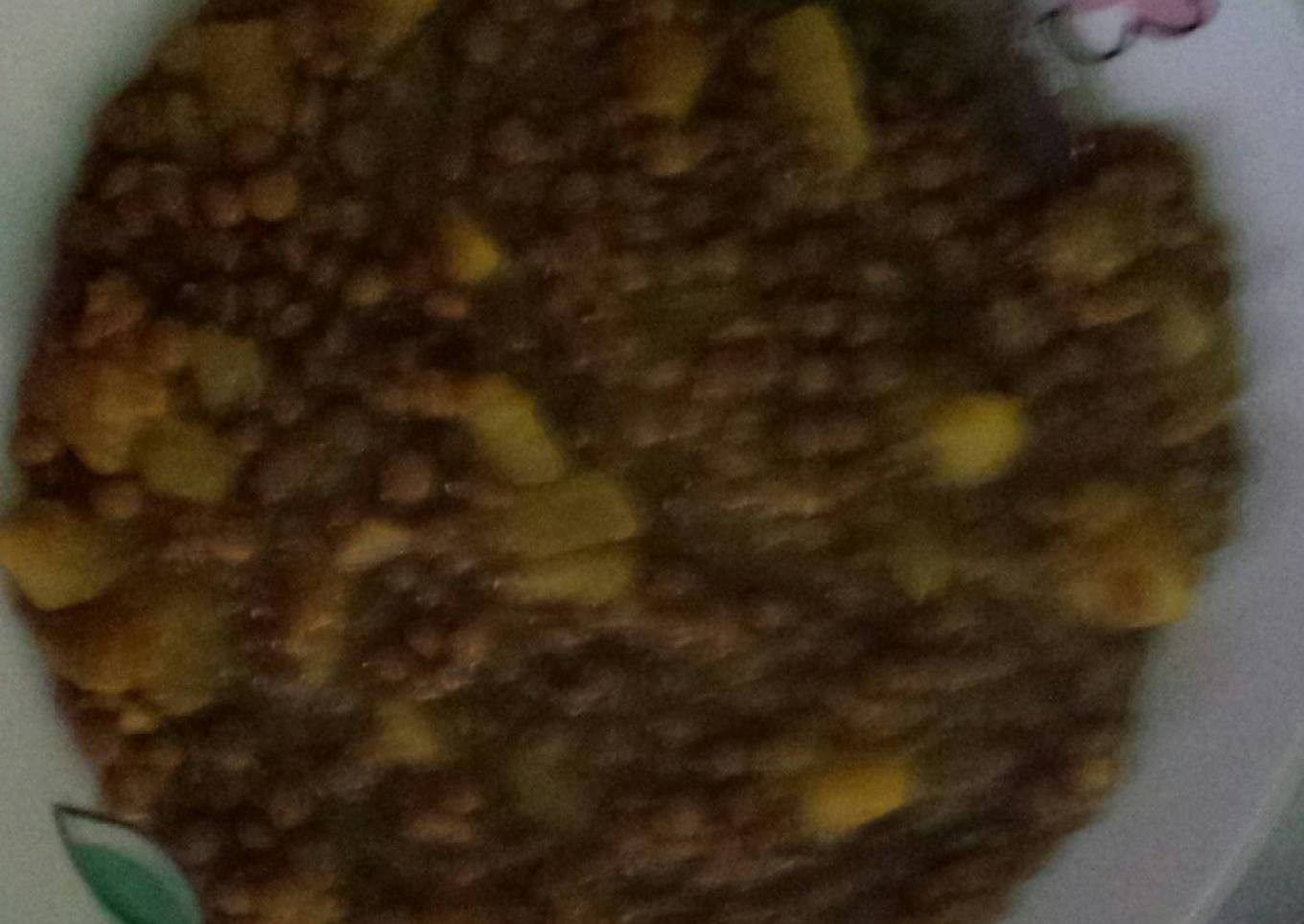Lentejas sin chorizo 