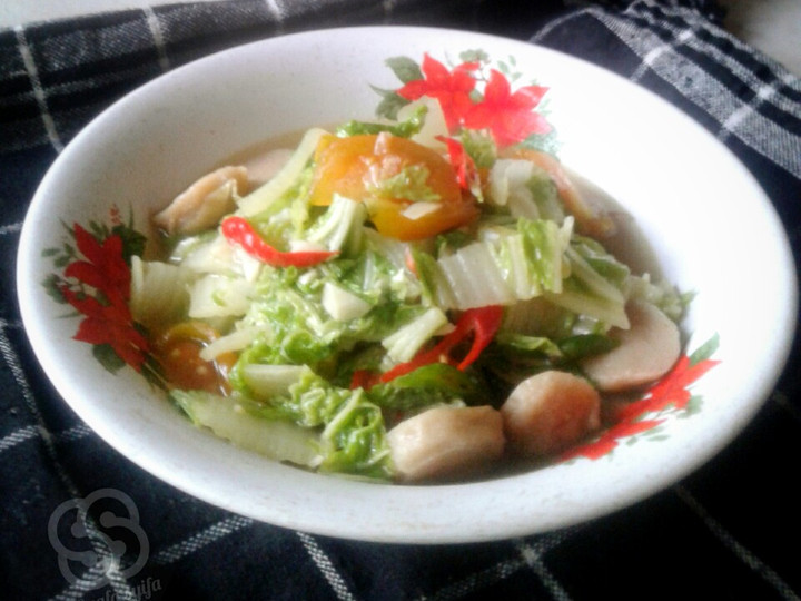 Cara Gampang Membuat Tumis sawi putih bakso sapi yang Menggugah Selera