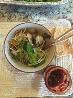 Hình của món Cao lầu Hội An.