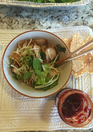 Hình của món Cao lầu Hội An.