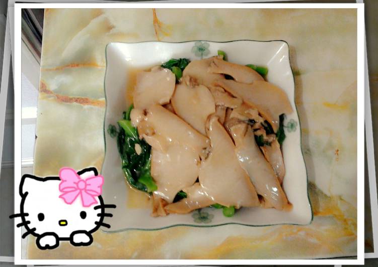 Cara termudah untuk Royal Appetizing✢ sayur tumis abalone ✢ (=^▽^=)