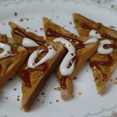 A picture of Sattu Bread Vegetable Chilla.