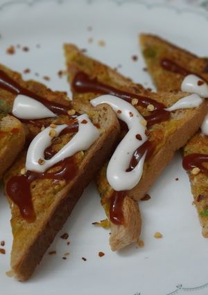 A picture of Sattu Bread Vegetable Chilla.