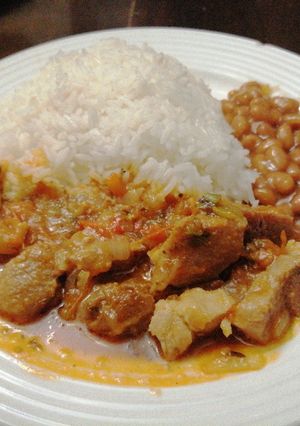 Una foto de Cerdo Guisado a lo panameño!