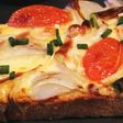 Tostón con queso Gouda y verduras