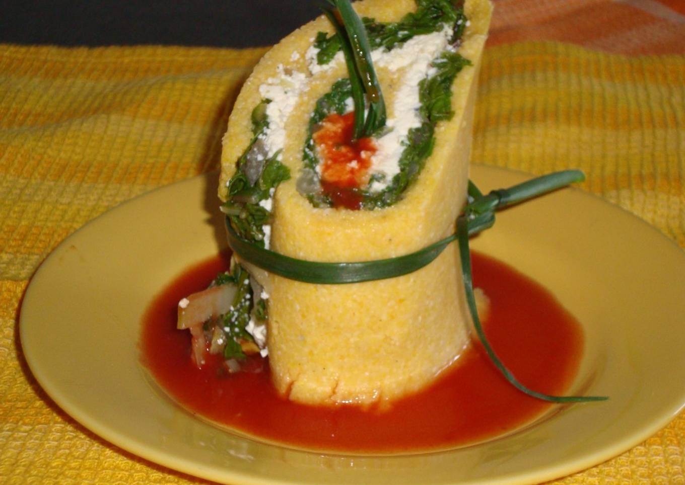 Polenta rellena