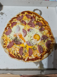 Una foto de Pizza casera