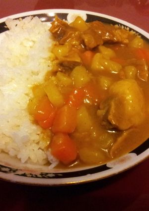 A picture of super delicious curry for rice.
