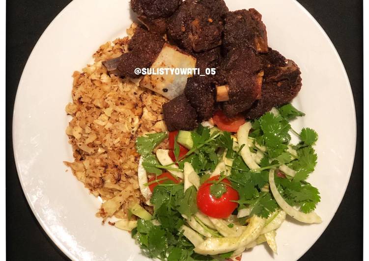 Resep Kebab And Cauliflower Rice (kembang kol), Enak
