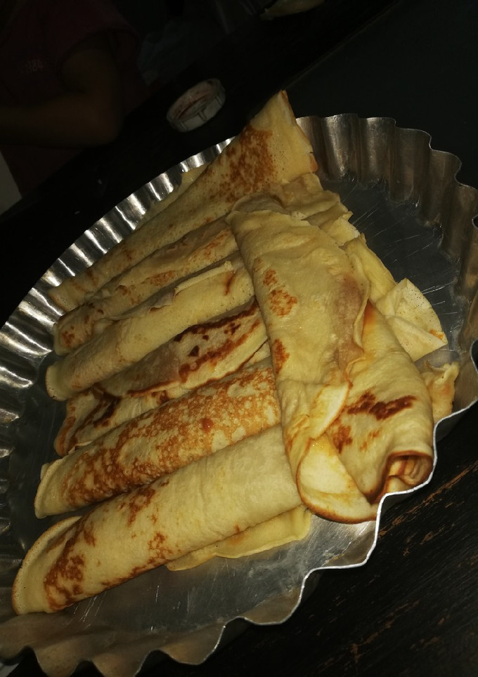 Una foto de Panqueques Con Dulce De Leche