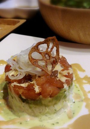 A picture of Tuna Tartare.
