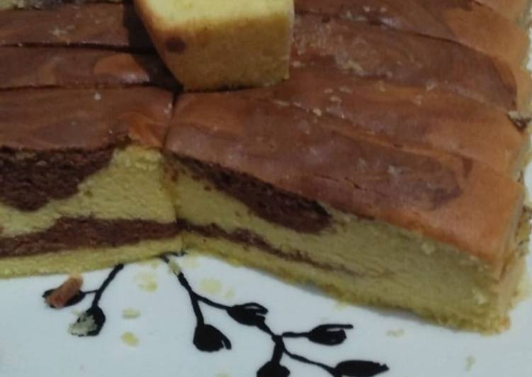 Resep Cake Marmer Coba - coba, Menggugah Selera