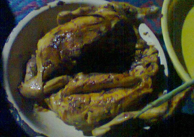 Cara Gampang Membuat Ayam panggang bumbu gulai, Enak Banget