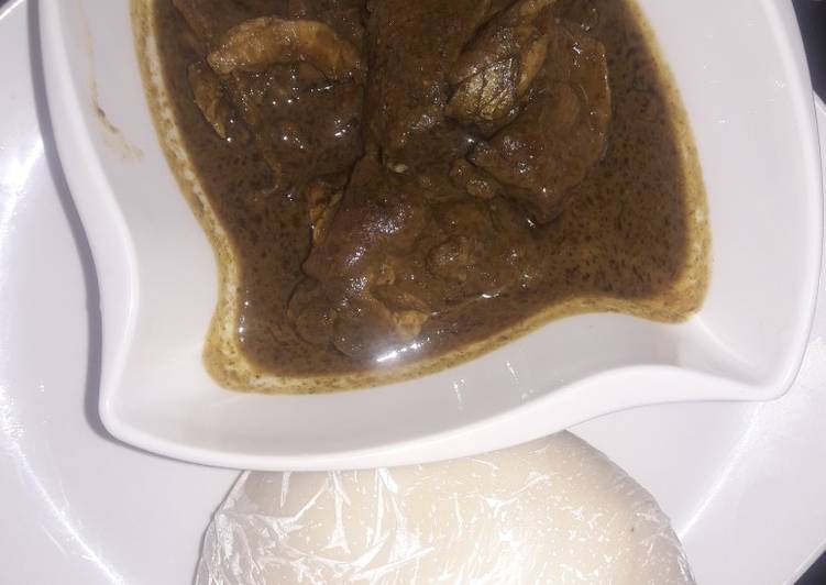 Recipe of Favorite Black soup(obhebe)