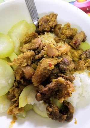 Hình của món Chân giò giả cầy.
