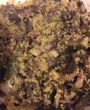 Quinoa con setas y algas.