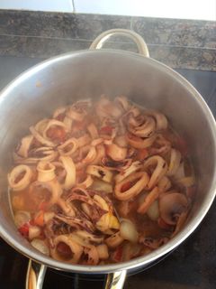 Una foto de Calamares de la ría en salsa
