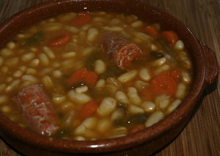 Alubias blancas con chorizo🍴