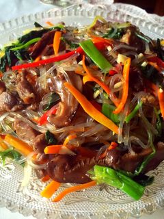 Foto resep Japchae (Sweet Potato Noodle Stir Fried with Vegetable & Meat)