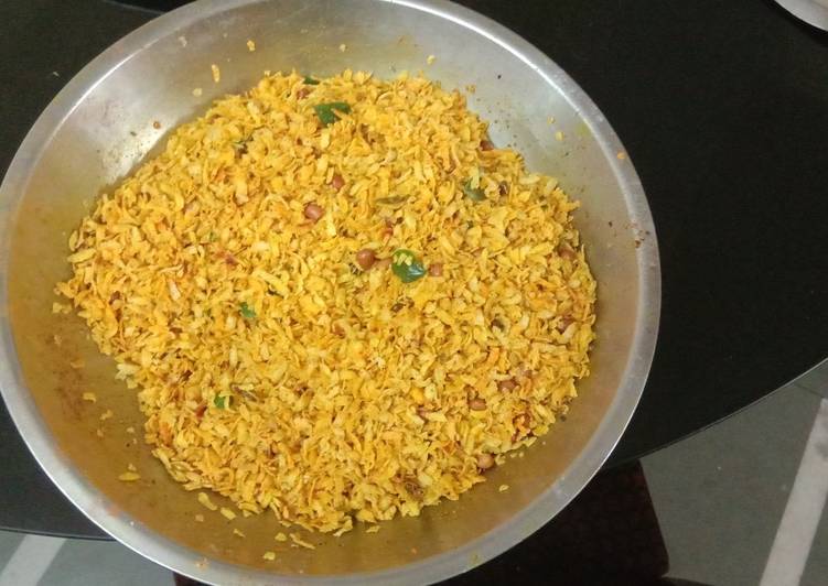 Step-by-Step Guide to Make Favorite Namkin snecks  Poha chivda