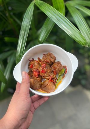 Foto resep Bakso pedas