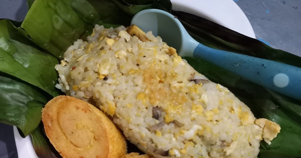 Nasi Bakar Telur Bebek Jamur