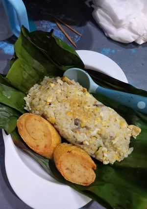 Foto resep Nasi Bakar Telur Bebek Jamur