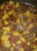 Mixed minced with potatoes
