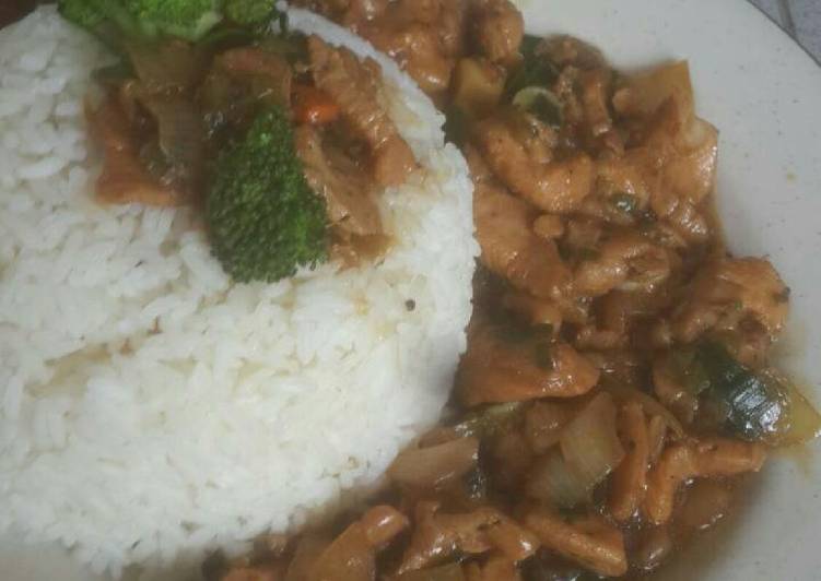 daging Turkey lada hitam