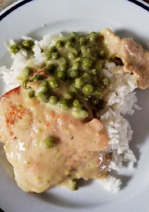 Zöldborsós karajszelet recept fotója