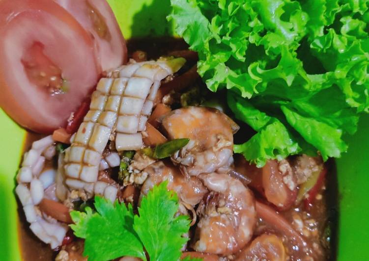 Resep Udang cumi saus tiram yang Sempurna